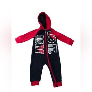 Nike JDI Fly Coverall - Black With Red - 12M
